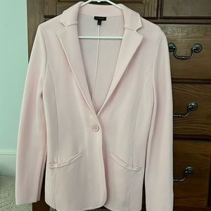 Talbots size small, baby pink, knit sweater blazer. NWOT.